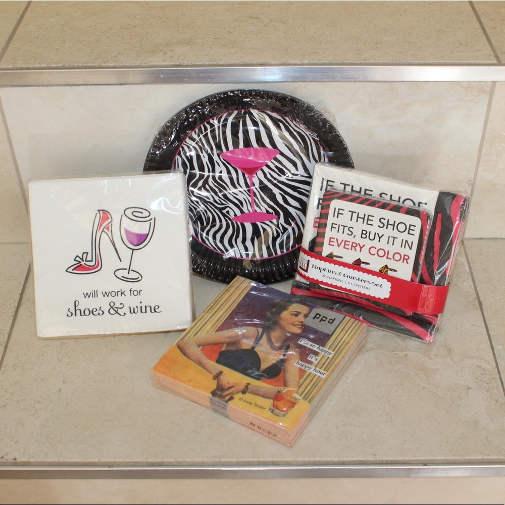 Girls Night Out/In paper products - 4 total (NWT)